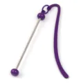 DIY metallo perle segnalibro asta clip per pagine viola cancelleria accessori di lettura - 1 Pezzo / Viola