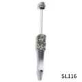 DIY rhinestone beaded ballpoint pen with sparkling crystal claw chain for handmade crafts - Gradient Black Style (SL116)