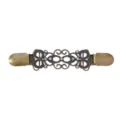 Clip per maglione intagliata in bronzo vintage fermaglio per scialle con strass. - Stile Bronzo Strass (M0968-3)