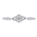 Vintage Argento Maglione Clip Sciarpa Scialle Cardigan Collo Spilla Abbigliamento - Stile Intagliato Argento (M0969-2)