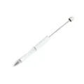 Silver metal eternal pencil blank for DIY beading, inkless sharpen-free refillable pen variant. - Silver