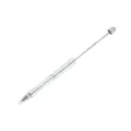 DIY metal beading pen eternal inkless pencil beadable metal stationery craft supply - Bright Silver