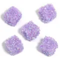 Purple square resin rhinestone sugar beads DIY acrylic loose bead jewelry accessories 5pcs - 19mm (5 Pcs/Pack) / Purple