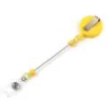 Porte-badge enrouleur retractable jaune avec clip en metal pour cles infirmieres - Jaune
