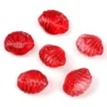 Translucent red glass starfish beads diy charm spacer bracelet jewelry making loose beads - Jelly Bright Red
