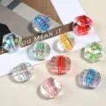 Bunte Acryl Perlen facettierte Laternenperlen lose Perlen fuer DIY Schmuckherstellung Basteln - 18 mm Gemischte Farben / Sechseckige Laternenperlen (Kerngefüttert)