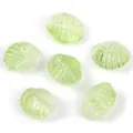 Translucent green glass beads 3D starfish design horizontal hole DIY jewelry making loose spacer - Jelly Light Green