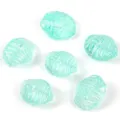 Transparent light blue glass beads 3D starfish shape spacer beads for DIY jewelry making. - Jelly Lake Blue