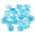 Abalorios de hoja acrílica color sirena dijes de concha para hacer joyas DIY accesorios de artesanía - Hoja Azul