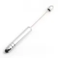 DIY beadable stylus pen silver metal touch screen pen for creative craft designs - Silver (SY011)
