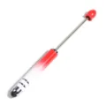 DIY beadable stylus pen with gradient red white body and metal touch tip for creative use. - Red and White Gradient (SY012)