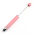 Pink DIY touchscreen beading pen, multifunctional dual-use stylus pen with metal barrel. - Pink (SY013)