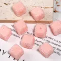 Rosa glitzernde Strass-Würfel-Perlen für DIY-Schmuckherstellung und handgefertigte Accessoires. - 17mm / Nude Rosa