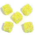 Yellow resin rhinestone square beads for DIY beaded pens and jewelry accessories 5pcs - 19mm (5 Pcs/Pack) / Yellow