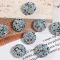 Μπλε στρασ ball χάντρες DIY κοσμήματα αξεσουάρ χάντρες αποστάτη λαμπερά κρύσταλλα - 17mm / Ανοιχτό μπλε