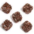 5pcs Brown Resin Rhinestone Square Beads DIY Beaded Pen Jewelry Accessories Craft Supply - 19mm (5 Pcs/Pack) / Brown