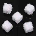 Colorful resin rhinestone acrylic square beads DIY craft jewelry making accessories pack - 19mm (5 Pcs/Pack) / White