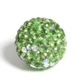 16mm green Shamballa clay rhinestone bead DIY full crystal spacer jewelry accessory - 16mm Starry Sky - Grass Green