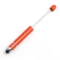 Red DIY beadable stylus pen with telescopic rod and touch screen tip for creative crafts. - Red (SY028)