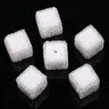 Perles de strass carrées blanches DIY cristaux scintillants artisanat perles vrac - 17mm / Blanc