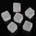 Perles carrées en strass cristal scintillant pour la fabrication de bijoux et d'artisanat DIY. - 17mm / Blanc Clair