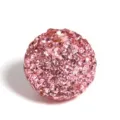 Pink 16mm Shamballa rhinestone clay beads for DIY jewelry making and bracelet spacers. - 16mm Solid Color - Light Pink