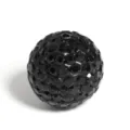 Black 16mm Shamballa clay rhinestone bead, full crystal spacer for DIY jewelry making. - 16mm Solid Color - Black