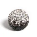 16mm Shamballa clay rhinestone bead gradient crystal DIY spacer jewelry accessory - 16mm Gradient - Black