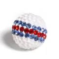 Large 16mm Shamballa Clay Rhinestone Bead Blue Red Crystal Spacer For DIY Jewelry Making - 16mm Striped - 2