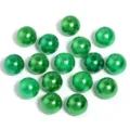 Groene ABS kunstparel kralen voor DIY sieraden maken, gladde losse ambachtelijke kralen. - Groen