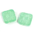 Cuentas de flores de liuli verde cuadrado 14mm accesorios de joyería DIY abalorios - 14 mm (aprox. 100 unidades/paquete) / Verde Gelatina