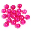 Levendig roze ABS imitatie parel kralen met centrale gaten voor DIY sieraden maken en knutselen - Rozerood