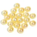 ABS imitatie parels losse kralen geel recht gat DIY sieraden maken accessoires onderdelen. - Lichtgeel