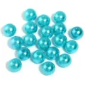 Felblauwe ABS parel kralen voor DIY sieraden maken, gladde ronde losse kralen ambacht. - Hemelsblauw