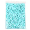 Light blue striped resin beads for DIY bracelets and jewelry making craft accessories. - 10mm (Approx. 1000 Pcs/Bag) / Lake Blue