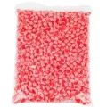 1000pcs red white striped candy resin loose beads for DIY handmade bracelet jewelry making accessories - 8mm (Approx. 1000 Pcs/Pack) / Red