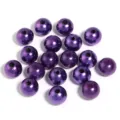 Paarse glanzende ABS imitatie parels voor DIY sieraden maken ambachten en handgemaakte accessoires. - Paars