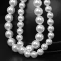 High gloss ABS imitation pearl loose beads straight hole DIY jewelry making accessories parts - 3mm Pack / Pure White