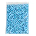 Blue white striped resin round loose beads for DIY jewelry making bracelets accessories - Light Blue