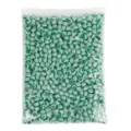 1000pcs pack candy green striped resin beads, straight hole loose beads for DIY jewelry making. - Green