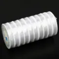 Filo elastico di cristallo trasparente filo per perline TPU per creazione di gioielli. - 0.5mm (circa 15m) / Bianco trasparente