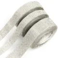 Self-Adhesive Rhinestone Ribbon Roll, Silver Crystal Mesh Drill Strip for DIY Craft Accessories - 4 Rows of Rhinestones 0.8cm / Silver White