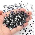 Γυάλινα Στράς Κρύσταλλα για Nail Art DIY Αξεσουάρ Διακόσμησης Λαμπερά και Πολύ Υπέροχα - Μπλε του Μελανιού