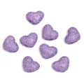Cuentas corazón estrás violeta degradado cristal colgante para joyas DIY cadena - Púrpura