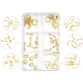 Gouden piercing sieraden set assorti stijlen variant doos voor coole fashion. - Set 4