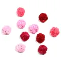Mélange de perles en argile polymère rose pour fabrication de bijoux artisanaux DIY. - 10 Pièces/Paquet / Mélange de couleurs rose pâle