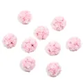 Perles de fleurs de rose en argile rose variante DIY pour chaînes de téléphone et stylos. - 10 Pièces/Paquet / Rose
