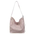 Sac cabas souple ajouré rose élégant sac à bandoulière épaule fourre-tout pour femme - Rose