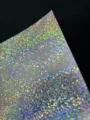 128g holographic cardstock laser paper with double flash pattern for handmade badge backing - Checkered Polka Dots