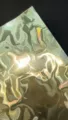 Holographic water ripple special paper for badge backing crafts and DIY decoration. - Bronze